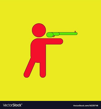 Athlete to compete in shooting of rifle vector image