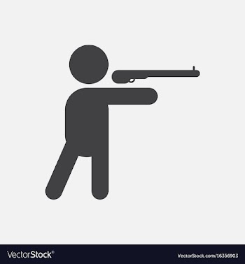 Athlete to compete in shooting of rifle vector image