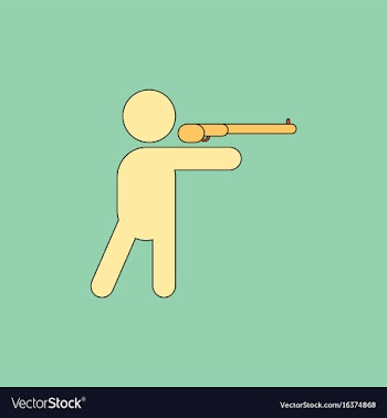 Athlete to compete in shooting of rifle vector image