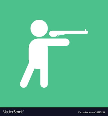 Athlete to compete in shooting of rifle vector image
