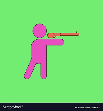 Athlete to compete in shooting of rifle vector image