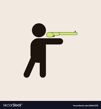 Athlete to compete in shooting of rifle vector image