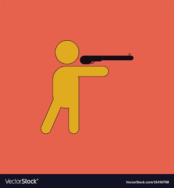 Athlete to compete in shooting of rifle vector image
