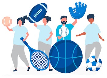 Athletes carrying different sport icons | Free stock vector - 479662