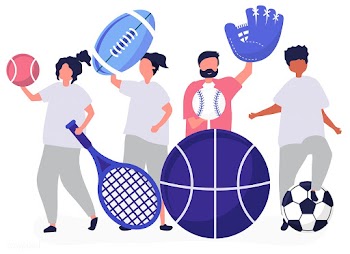 Athletes carrying different sport icons | Free stock vector - 480937