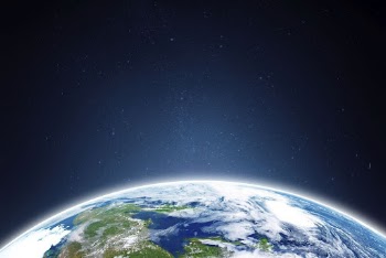 Atmosphere of Earth, blue background | Free Photo - rawpixel