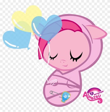 Atnezau, Baby, Baby Blanket, Baby Pony, Balloon, Blanket, - My Little Pony Pinkie Pie Baby