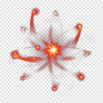 Atom illustration, Light Halo , Creative light effect halo effect transparent background PNG clipart