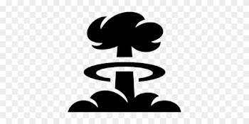 Atomic Bomb Cloud Explosion Nuclear Bomb B - Mushroom Cloud Clip Art