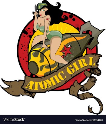 Atomic Girl vector image