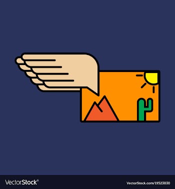 Attached photo line icon on background attached vector image