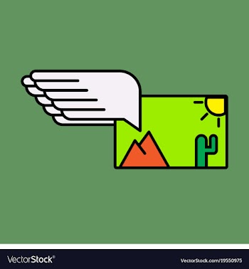 Attached photo line icon on background attached vector image