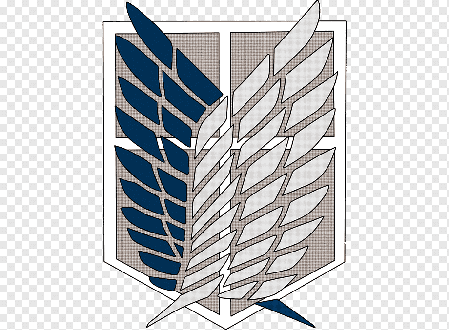 Attack on Titans Survey Corps logo, A.O.T.: Wings of Freedom Logo Attack on Titan Corps, freedom, angle, emblem, poster png