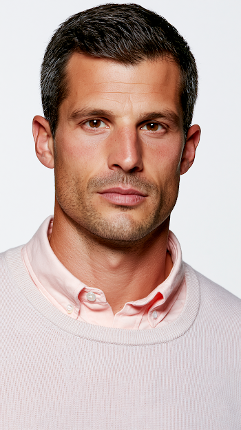 Attractive American Man in Casual Attire