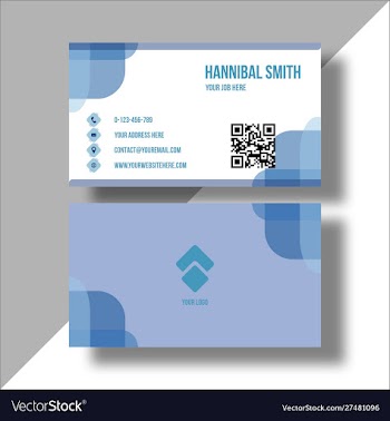 Attractive business card vector image