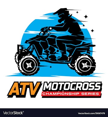 atv racing sport logo design