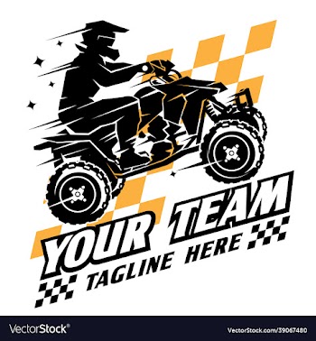 atv racing sport logo design