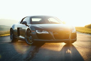 Audi R8 - Seeing a supercar driving down the road in Wyoming is a rare sight, but when gorgeous car rolls through wide open spaces with mountains for a backdrop, it's sure to be a memorable one.