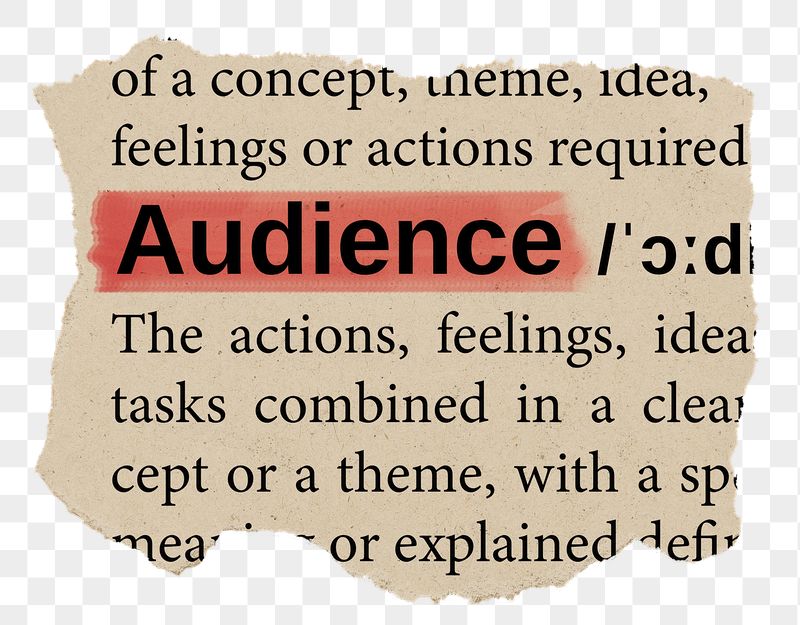 Audience png word sticker, torn | Free PNG - rawpixel