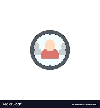 audience targeting creative icon flat