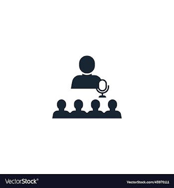 audio conference creative icon from e-learning