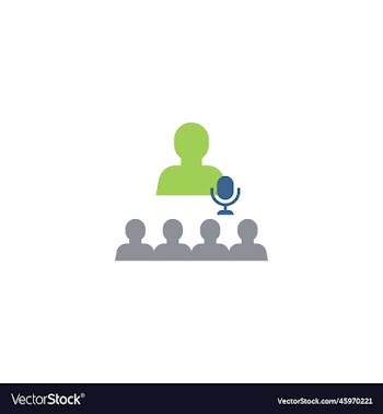 audio conference creative icon from e-learning