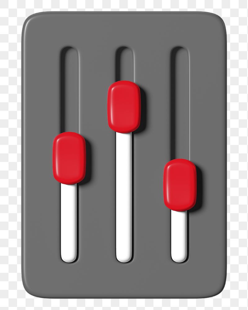 Audio control png sticker, 3D | Free PNG - rawpixel