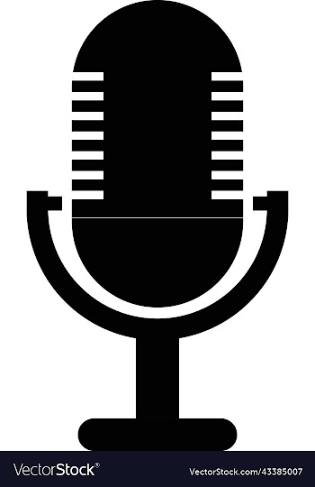 audio microphone silhouette