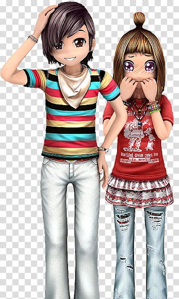 Audition Online Renders, man and girl animation transparent background PNG clipart