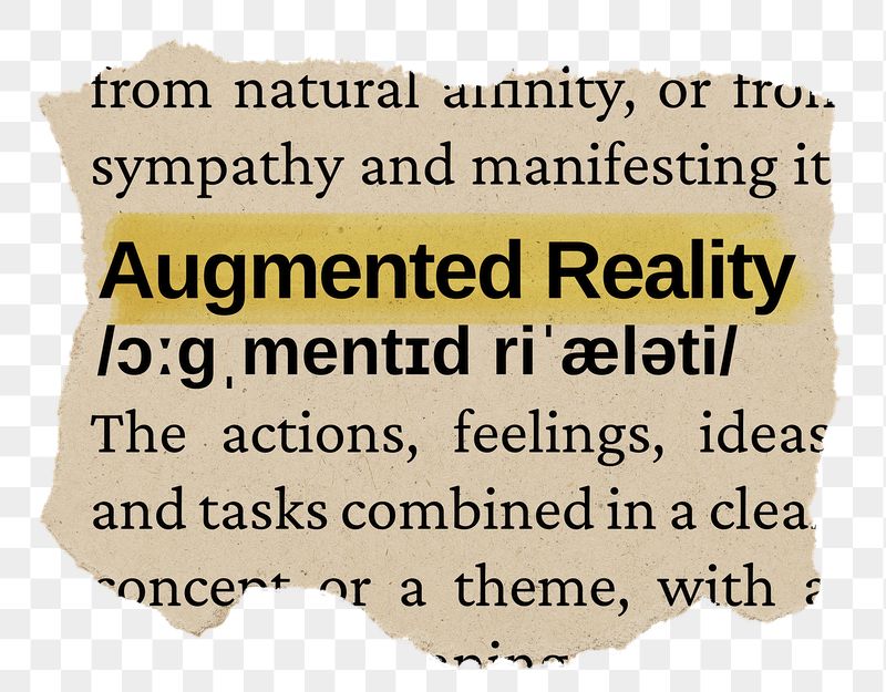 Augmented reality png word sticker, | Free PNG - rawpixel