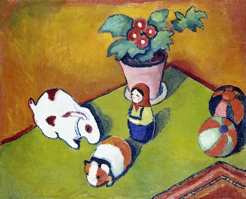 August Macke's Little Walter's Toys | Free Photo Illustration - rawpixel