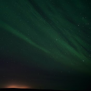 Aurora borealis, northern Iceland