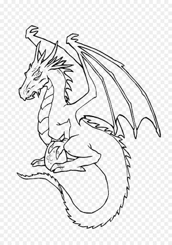 Ausmalbild Dragon Knight Castle Coloring book - dragon 