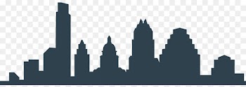 Austin Skyline Clip art Portable Network Graphics Silhouette - skipping outline 