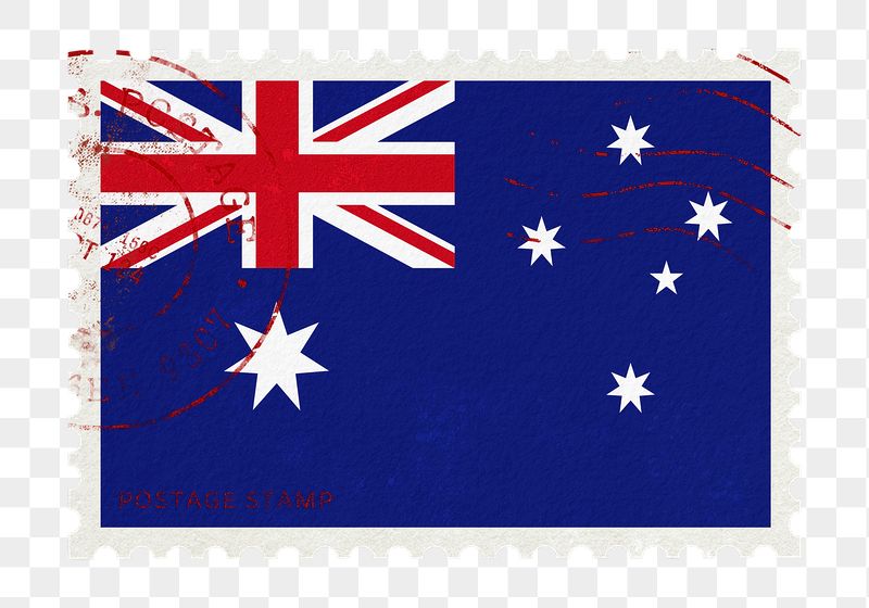 Australia flag png post stamp | Free PNG - rawpixel