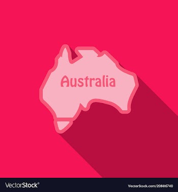 Australia - highly detailed map of ausytralia in vector image