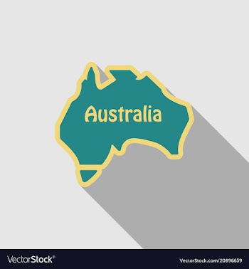 Australia - highly detailed map of ausytralia in vector image