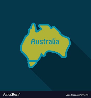 Australia - highly detailed map of ausytralia in vector image