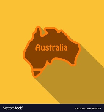 Australia - highly detailed map of ausytralia in vector image