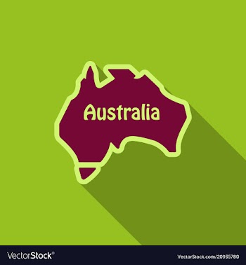 Australia - highly detailed map of ausytralia in vector image
