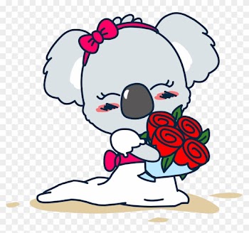 Australia Koala Cartoon Clip Art - Beach Rose