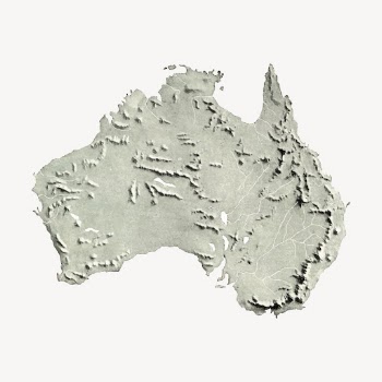 Australia map, geographical illustration. Free | Free Photo - rawpixel