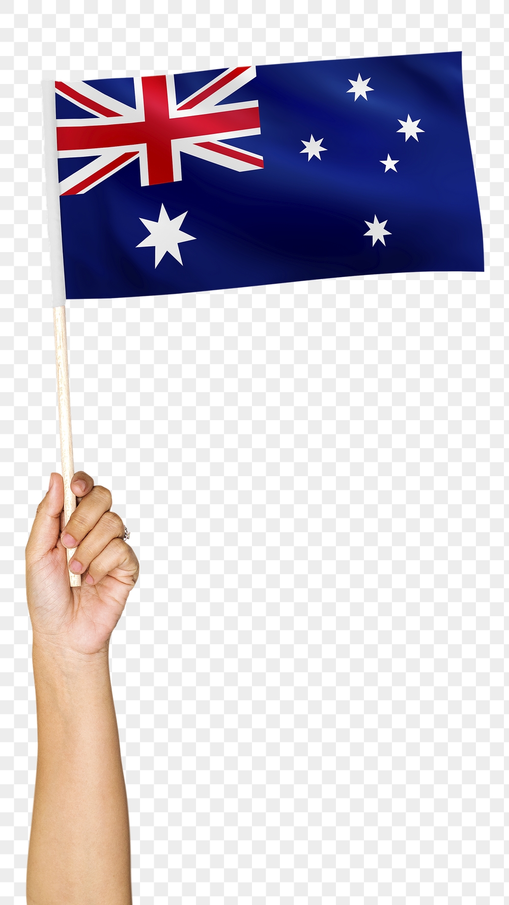 Australia's flag png in hand | Free PNG - rawpixel