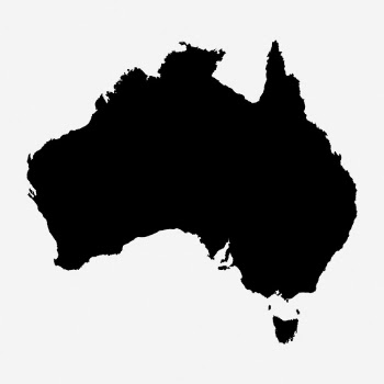 Australia silhouette clipart illustration. Free | Free Photo - rawpixel