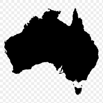 Australia silhouette png sticker illustration, | Free PNG - rawpixel