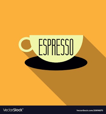 Authentic italian espresso vintage coffee poster vector image