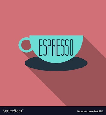 Authentic italian espresso vintage coffee poster vector image