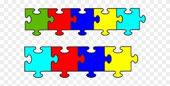 Autism Clipart - Puzzle Pieces Border Clip Art
