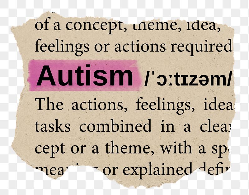Autism png word sticker, torn | Free PNG - rawpixel