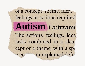 Autism ripped dictionary, editable word | Free PSD - rawpixel